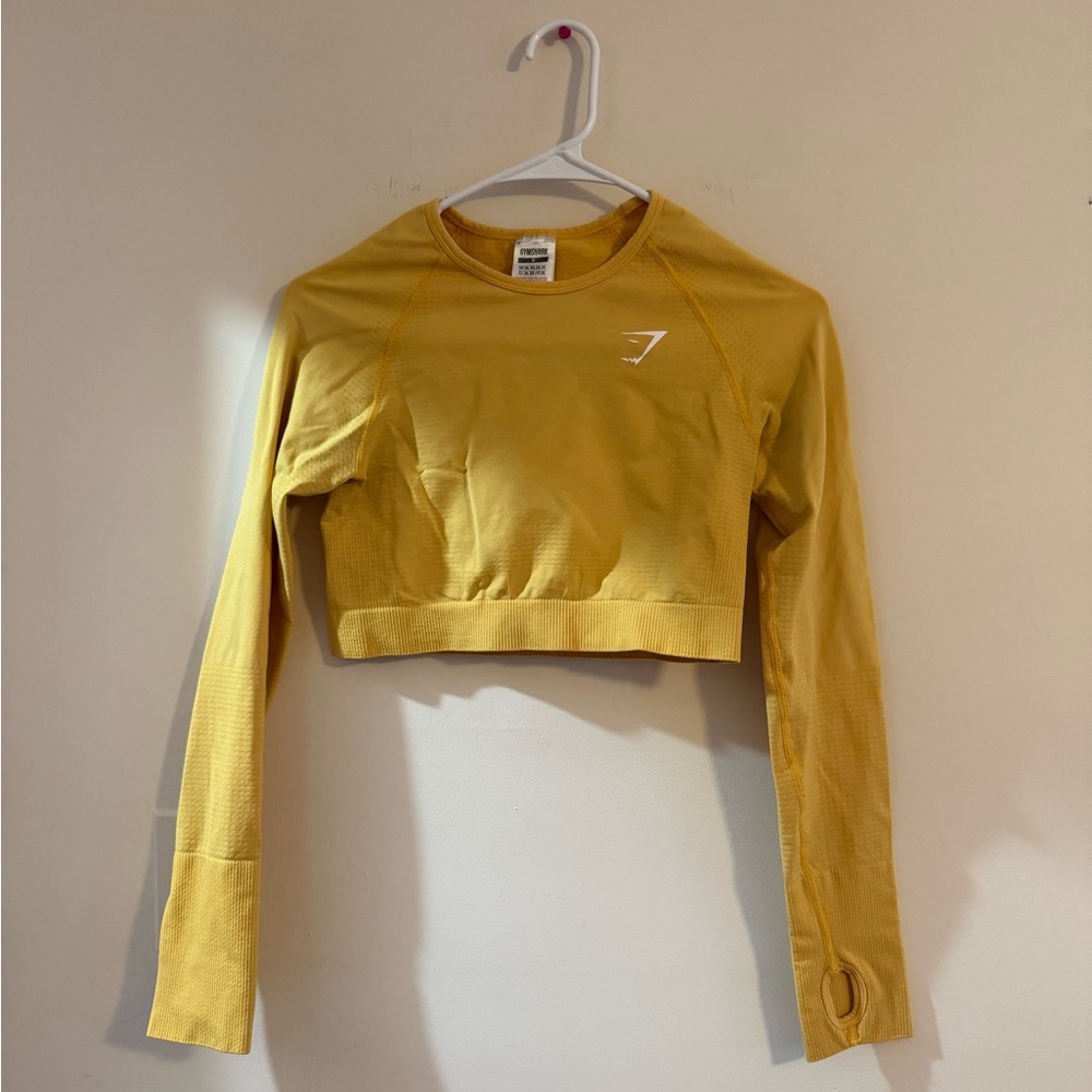 Gymshark yellow vital crop top